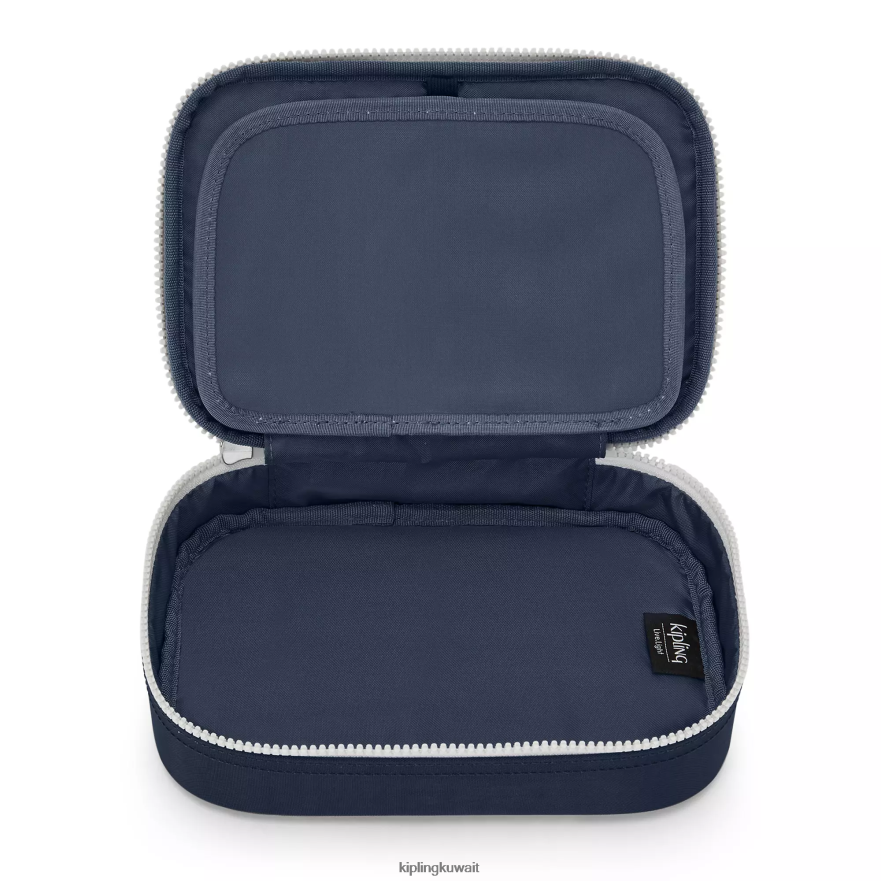 Kipling 100 علبة اقلام نحيف أزرق رمادي حقيقي ZR2RH569 أقلام وأقلام رصاص