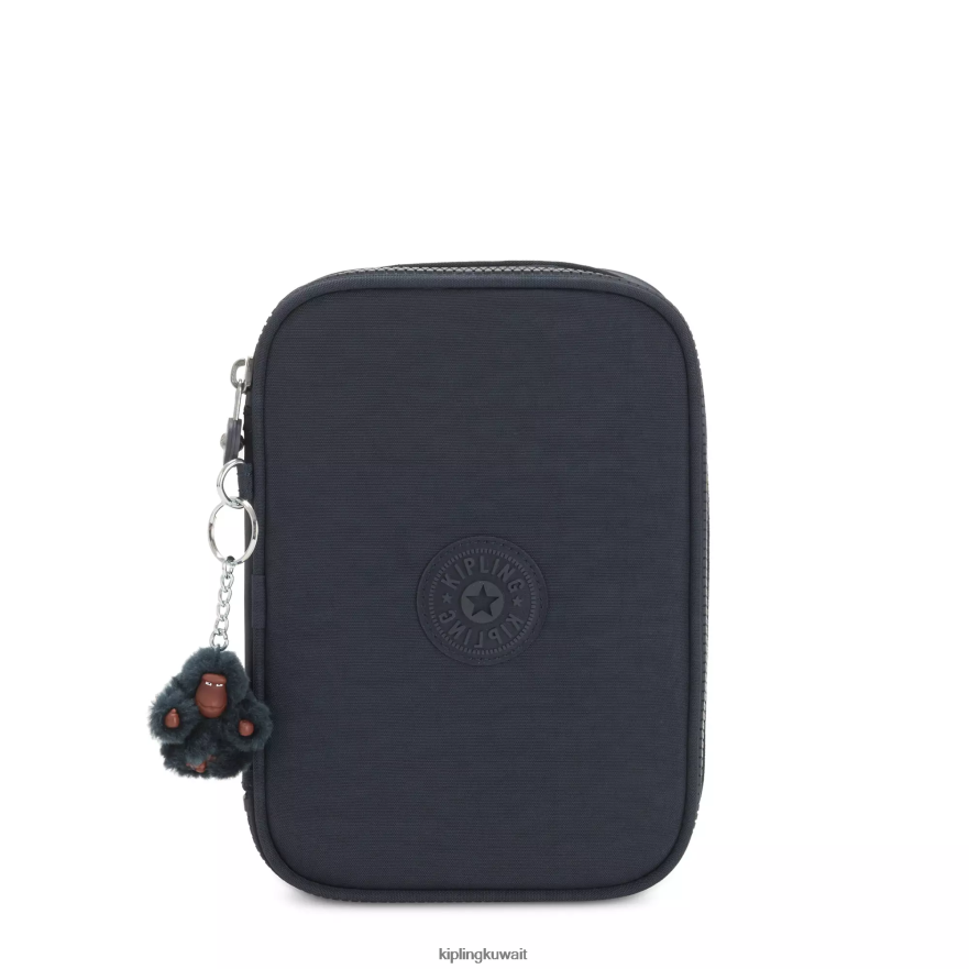 Kipling 100 علبة اقلام نحيف نغمة زرقاء حقيقية ZR2RH570 أقلام وأقلام رصاص