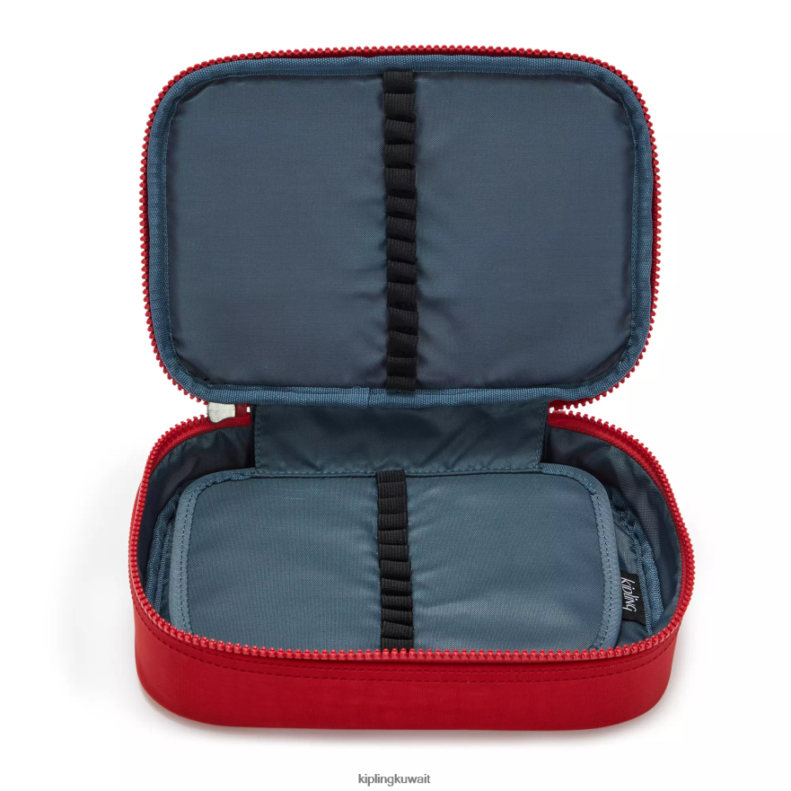 Kipling 100 علبة اقلام نحيف نغمي الكرز ZR2RH571 أقلام وأقلام رصاص