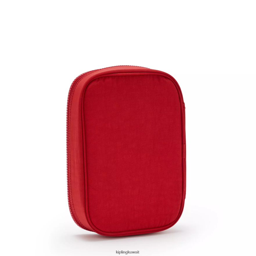 Kipling 100 علبة اقلام نحيف نغمي الكرز ZR2RH571 أقلام وأقلام رصاص