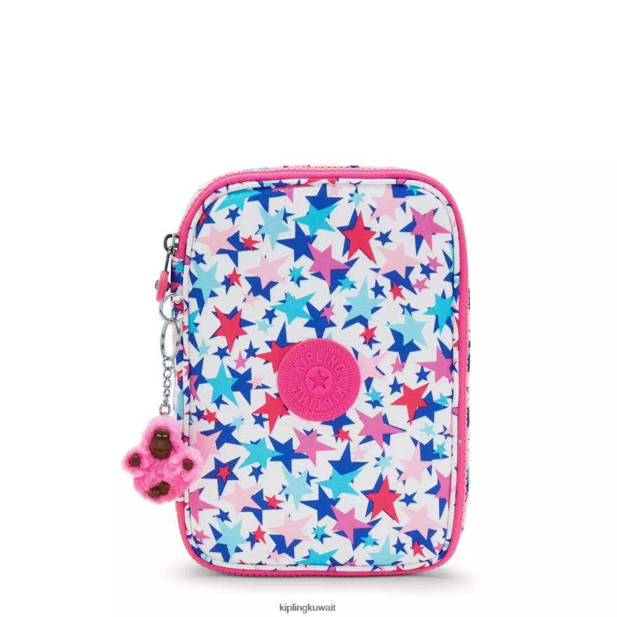 Kipling 100 قلم حافظة مطبوعة نحيف نجوم الخشخاش ZR2RH587 أقلام وأقلام رصاص