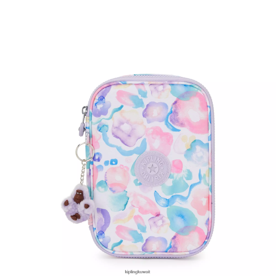 Kipling 100 قلم حافظة مطبوعة نحيف زهور أكوا ZR2RH593 أقلام وأقلام رصاص