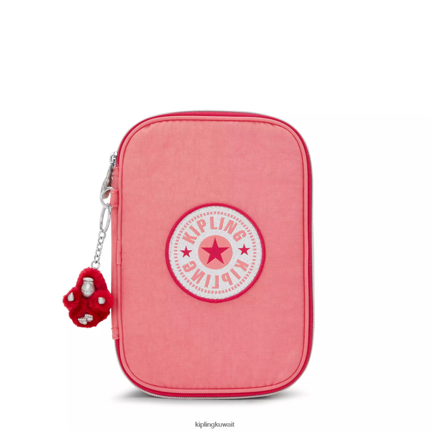Kipling 100 علبة اقلام نحيف المرح الوردي المرح ZR2RH626 أقلام وأقلام رصاص