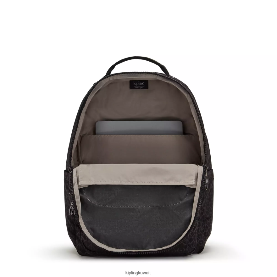 Kipling حقيبة ظهر للكمبيوتر المحمول كبيرة الحجم مطبوعة 15 بوصة من سيول نحيف توقيع منقوش ZR2RH369 حقائب ظهر للكمبيوتر المحمول