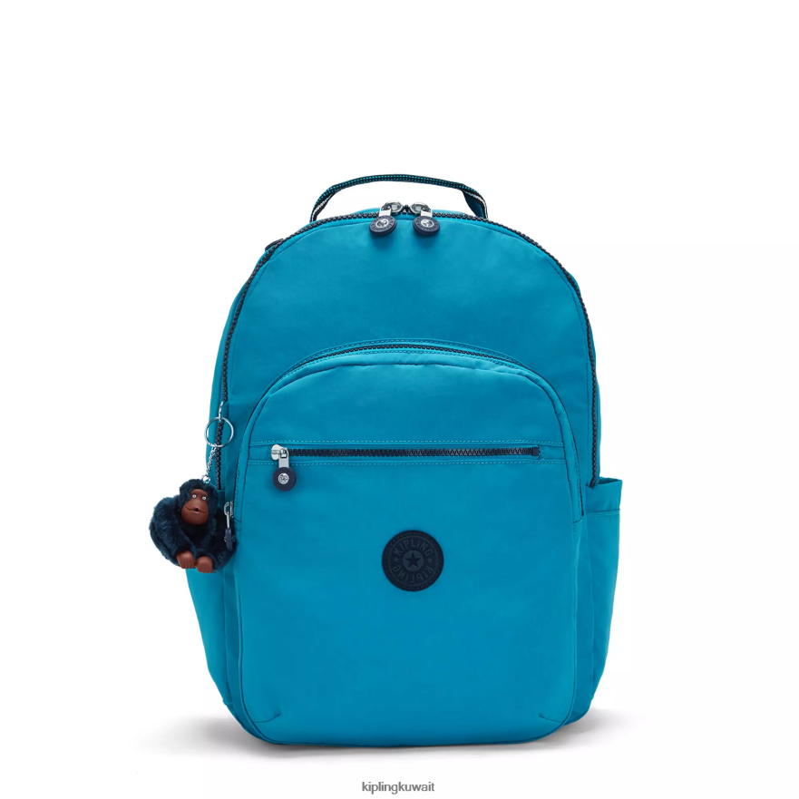 Kipling حقيبة كمبيوتر محمول كبيرة الحجم 15 بوصة من سيول نحيف بارد أخضر ZR2RH427 حقائب ظهر للكمبيوتر المحمول