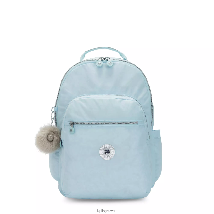 Kipling حقيبة كمبيوتر محمول كبيرة الحجم 15 بوصة من سيول نحيف الزفاف الأزرق ZR2RH431 حقائب ظهر للكمبيوتر المحمول