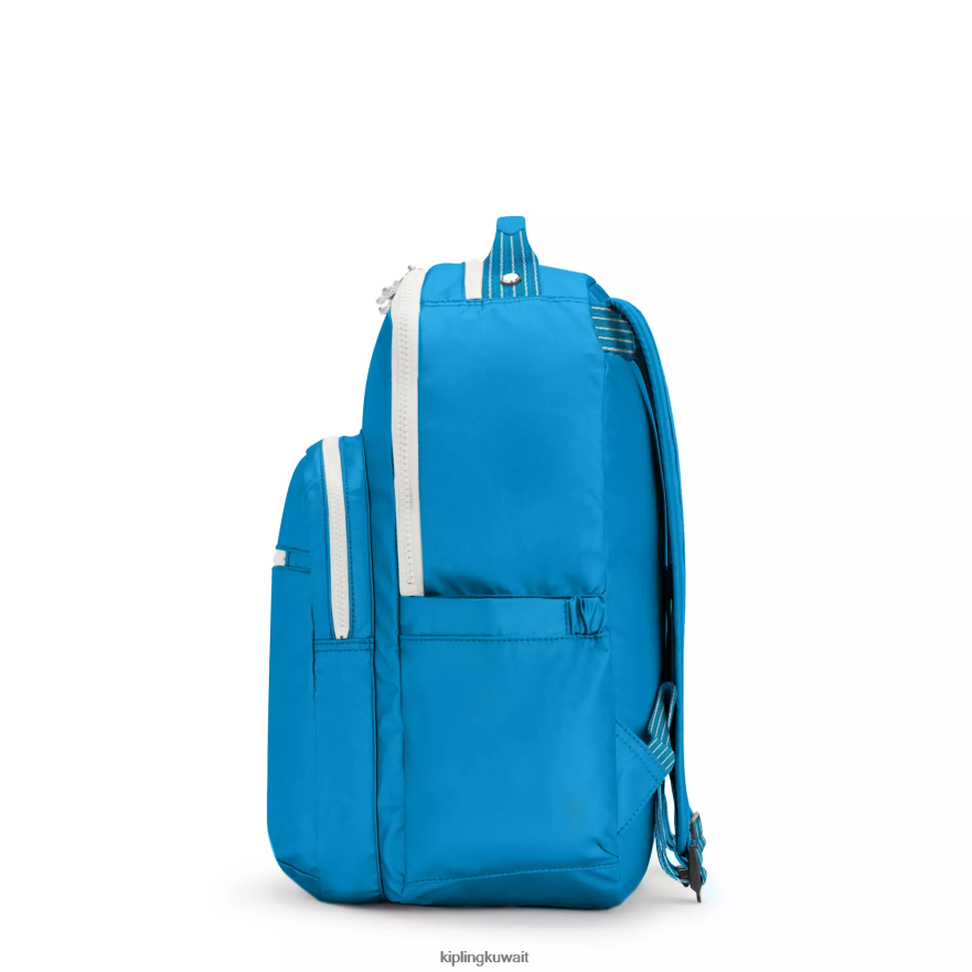Kipling حقيبة كمبيوتر محمول كبيرة الحجم 15 بوصة من سيول نحيف متعة زرقاء حريصة ZR2RH444 حقائب ظهر للكمبيوتر المحمول