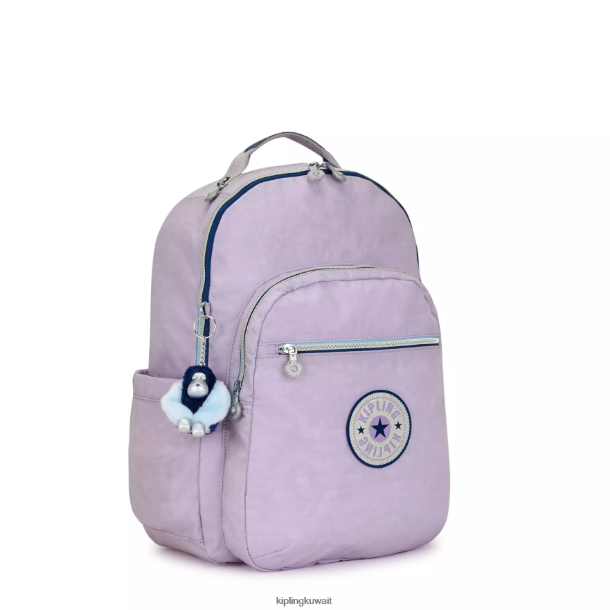 Kipling حقيبة كمبيوتر محمول كبيرة الحجم 15 بوصة من سيول نحيف متعة أرجواني لا نهاية لها ZR2RH445 حقائب ظهر للكمبيوتر المحمول
