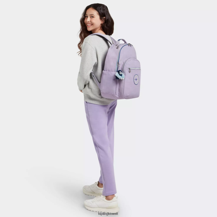 Kipling حقيبة كمبيوتر محمول كبيرة الحجم 15 بوصة من سيول نحيف متعة أرجواني لا نهاية لها ZR2RH445 حقائب ظهر للكمبيوتر المحمول