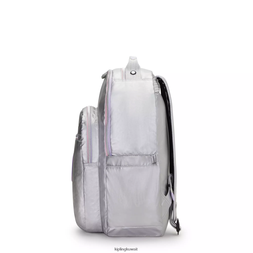 Kipling حقيبة ظهر للكمبيوتر المحمول سيول كبيرة ميتاليك 15 بوصة نحيف متعة الحلوى المعدنية ZR2RH448 حقائب ظهر للكمبيوتر المحمول