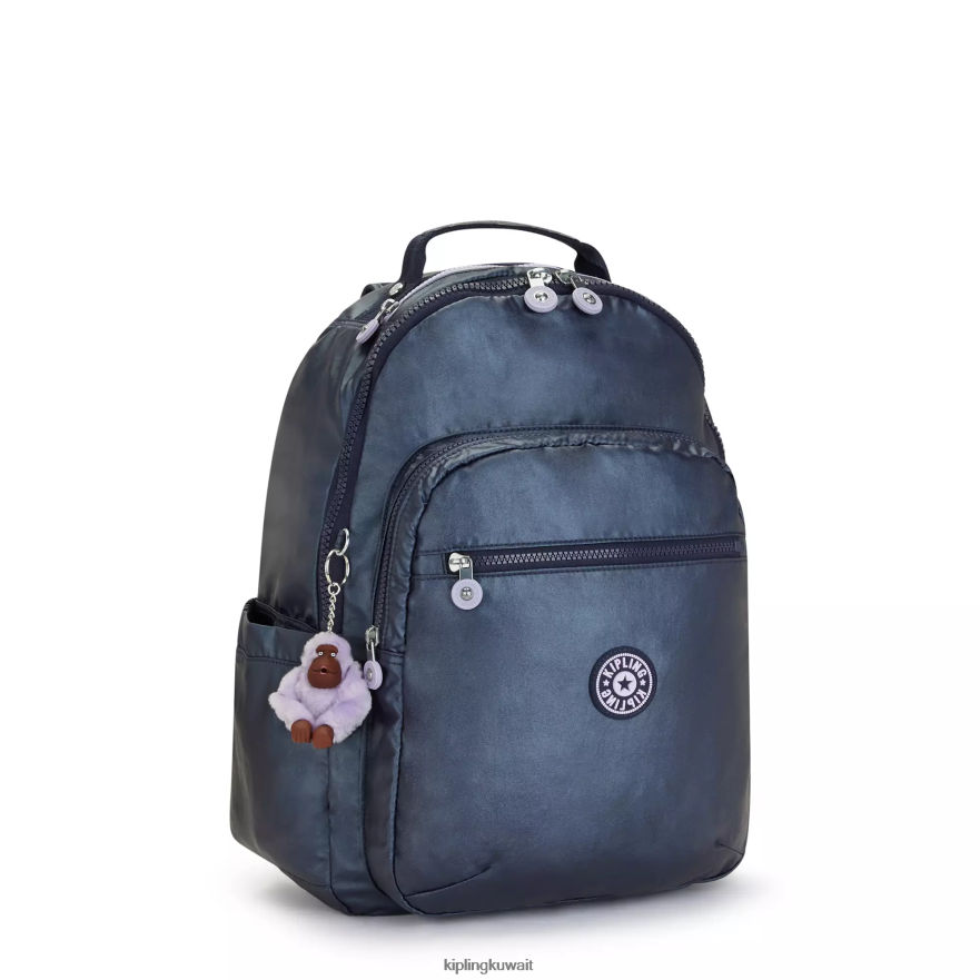 Kipling حقيبة ظهر للكمبيوتر المحمول سيول كبيرة ميتاليك 15 بوصة نحيف الأدميرال الأزرق ZR2RH460 حقائب ظهر للكمبيوتر المحمول