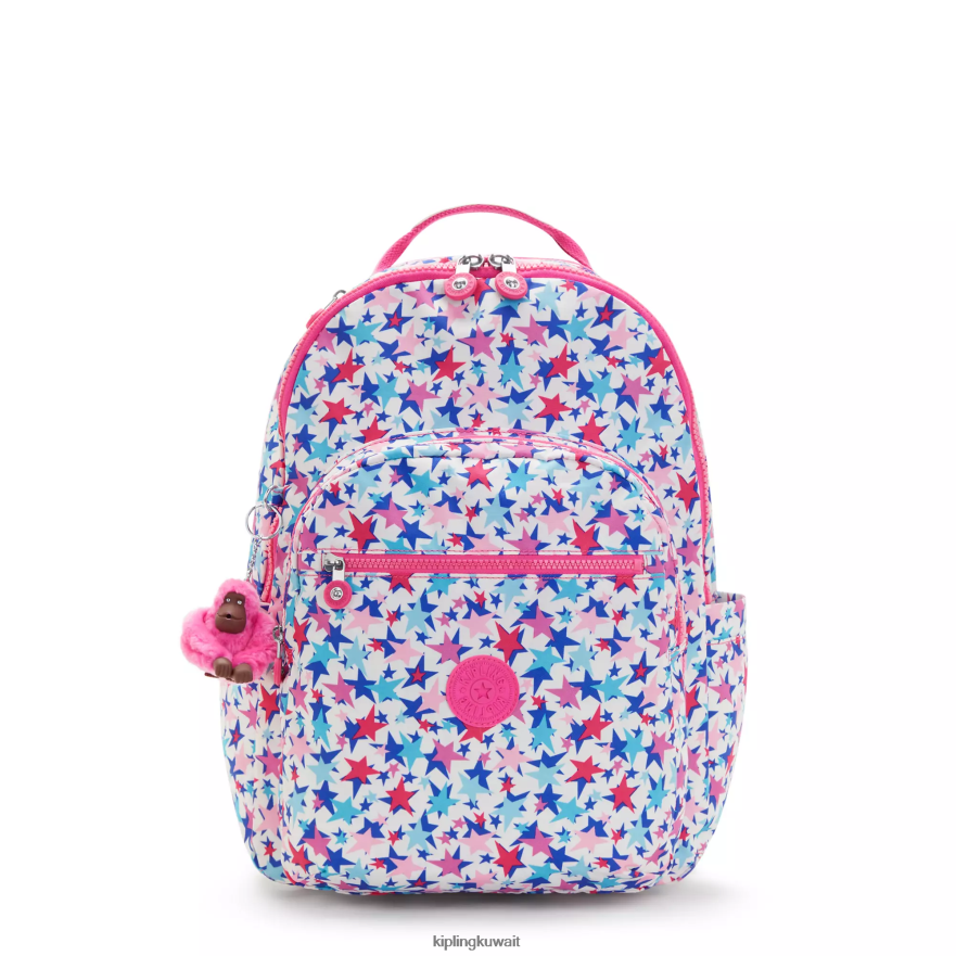 Kipling حقيبة ظهر للكمبيوتر المحمول كبيرة الحجم مطبوعة 15 بوصة من سيول نحيف نجوم الخشخاش ZR2RH462 حقائب ظهر للكمبيوتر المحمول