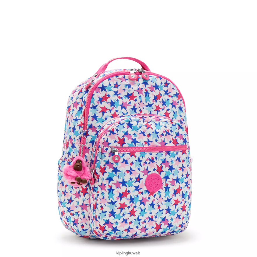 Kipling حقيبة ظهر للكمبيوتر المحمول كبيرة الحجم مطبوعة 15 بوصة من سيول نحيف نجوم الخشخاش ZR2RH462 حقائب ظهر للكمبيوتر المحمول