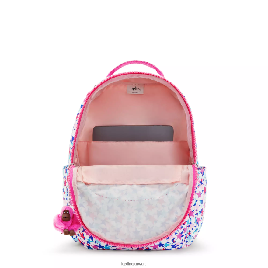 Kipling حقيبة ظهر للكمبيوتر المحمول كبيرة الحجم مطبوعة 15 بوصة من سيول نحيف نجوم الخشخاش ZR2RH462 حقائب ظهر للكمبيوتر المحمول