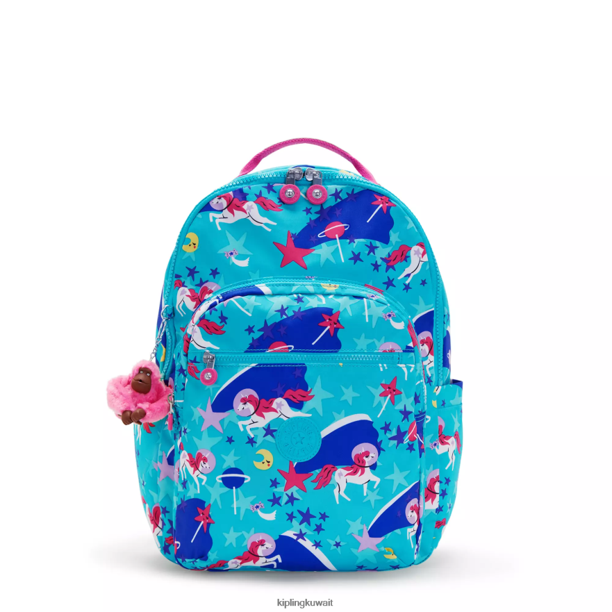 Kipling حقيبة ظهر للكمبيوتر المحمول كبيرة الحجم مطبوعة 15 بوصة من سيول نحيف حيدات الفضاء ZR2RH463 حقائب ظهر للكمبيوتر المحمول