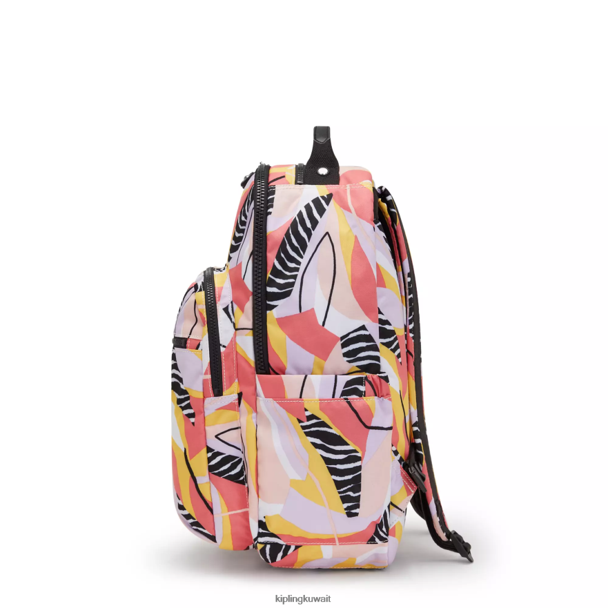 Kipling حقيبة ظهر للكمبيوتر المحمول كبيرة الحجم مطبوعة 15 بوصة من سيول نحيف إجازة مجردة ZR2RH468 حقائب ظهر للكمبيوتر المحمول