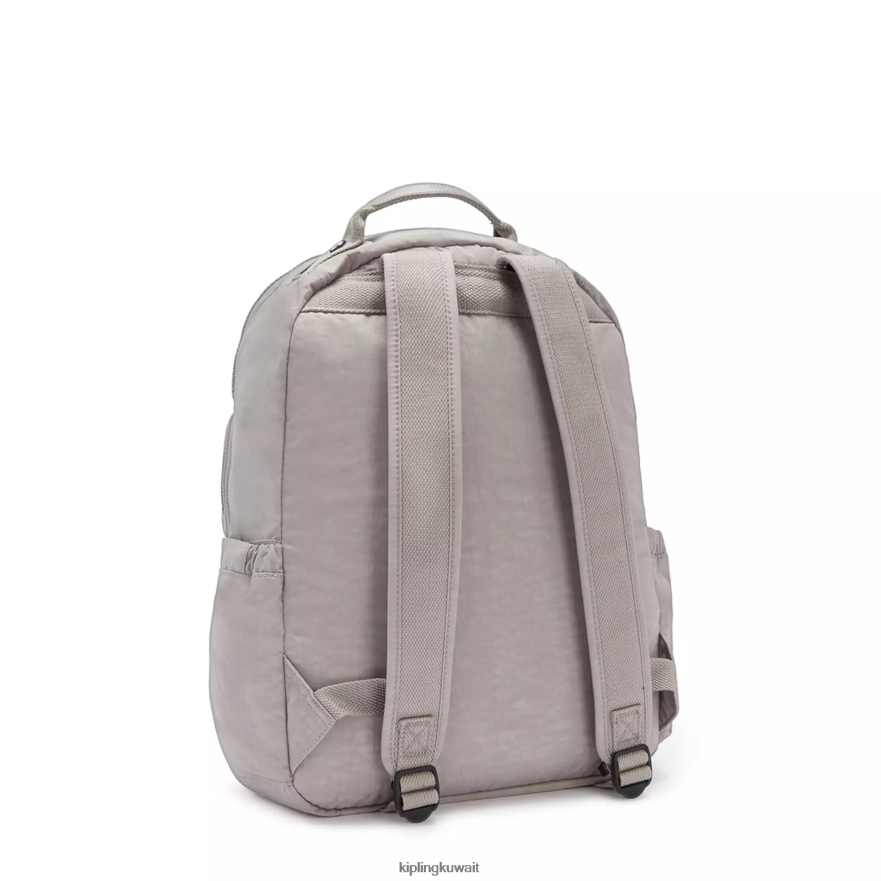 Kipling حقيبة كمبيوتر محمول كبيرة الحجم 15 بوصة من سيول نحيف رمادي جريس ZR2RH471 حقائب ظهر للكمبيوتر المحمول