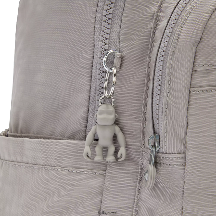 Kipling حقيبة كمبيوتر محمول كبيرة الحجم 15 بوصة من سيول نحيف رمادي جريس ZR2RH471 حقائب ظهر للكمبيوتر المحمول