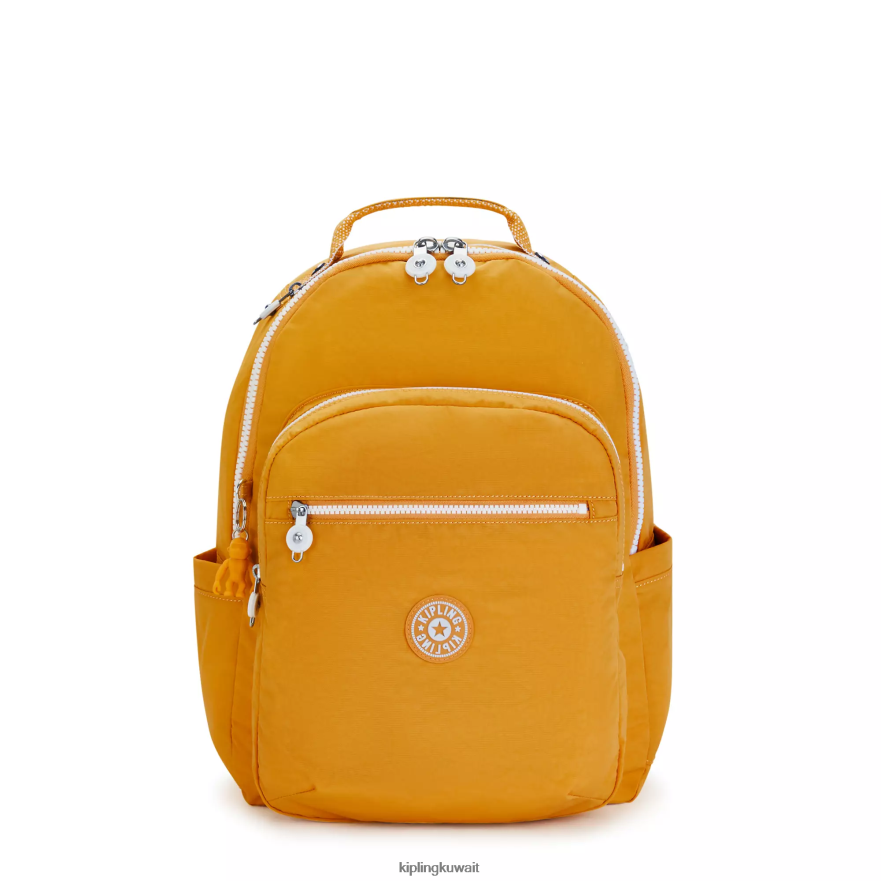 Kipling حقيبة كمبيوتر محمول كبيرة الحجم 15 بوصة من سيول نحيف أصفر سريع ZR2RH472 حقائب ظهر للكمبيوتر المحمول