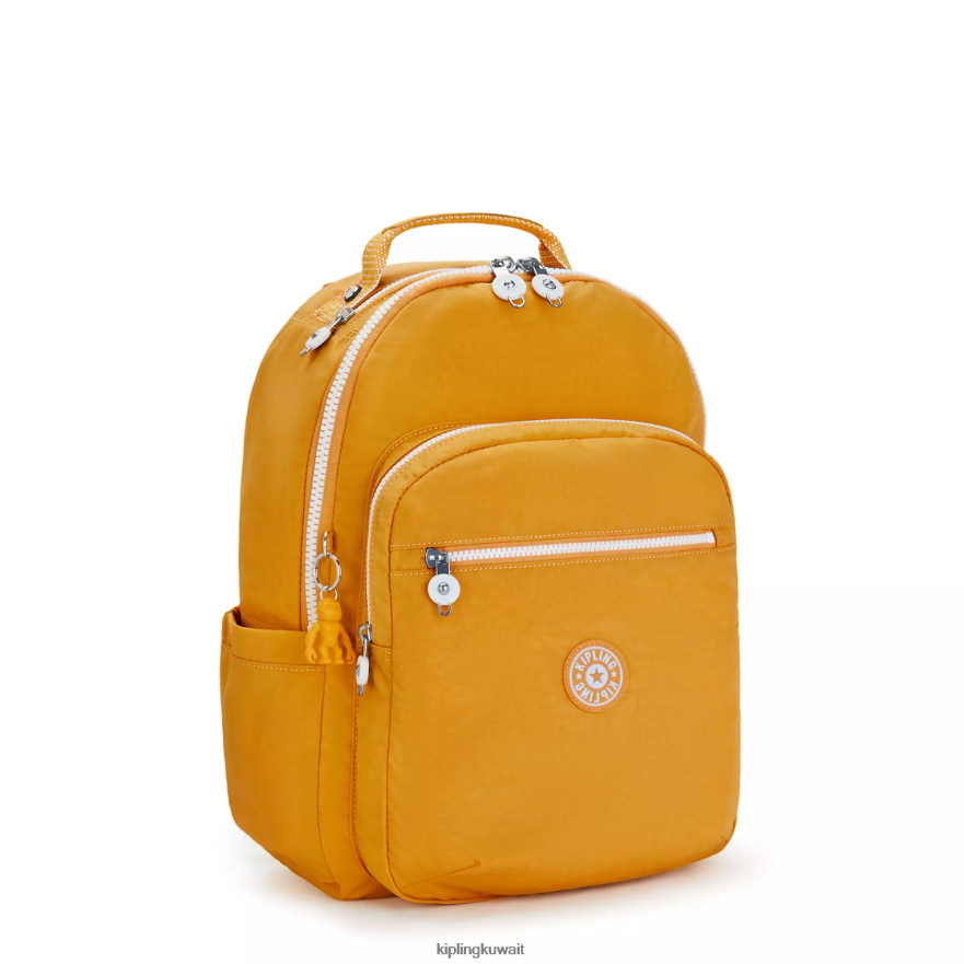 Kipling حقيبة كمبيوتر محمول كبيرة الحجم 15 بوصة من سيول نحيف أصفر سريع ZR2RH472 حقائب ظهر للكمبيوتر المحمول