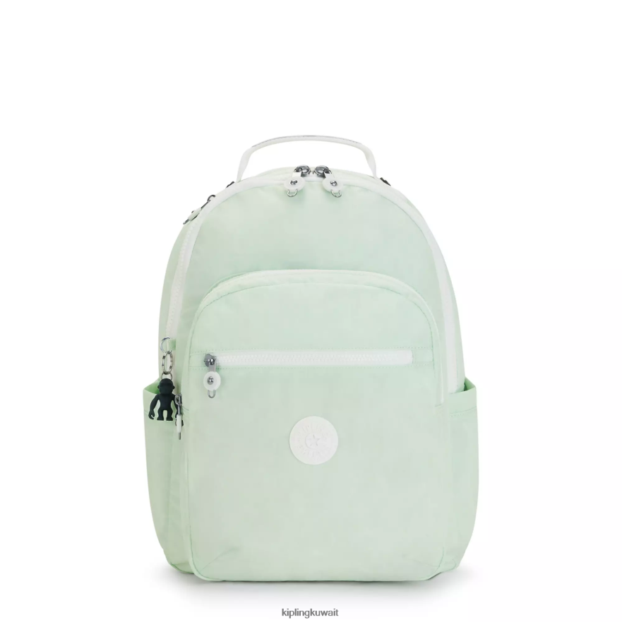 Kipling حقيبة كمبيوتر محمول كبيرة الحجم 15 بوصة من سيول نحيف متجدد الهواء الأخضر ZR2RH473 حقائب ظهر للكمبيوتر المحمول