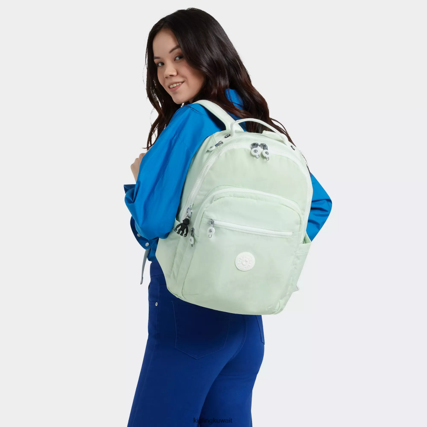 Kipling حقيبة كمبيوتر محمول كبيرة الحجم 15 بوصة من سيول نحيف متجدد الهواء الأخضر ZR2RH473 حقائب ظهر للكمبيوتر المحمول
