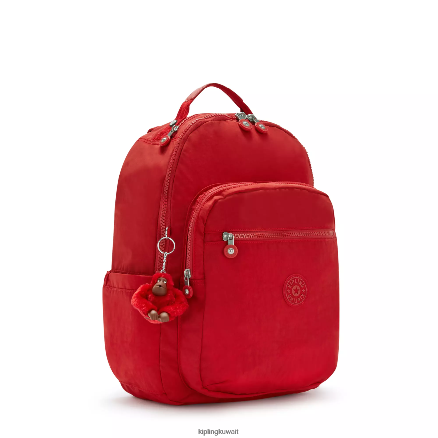 Kipling حقيبة كمبيوتر محمول كبيرة الحجم 15 بوصة من سيول نحيف نغمي الكرز ZR2RH474 حقائب ظهر للكمبيوتر المحمول
