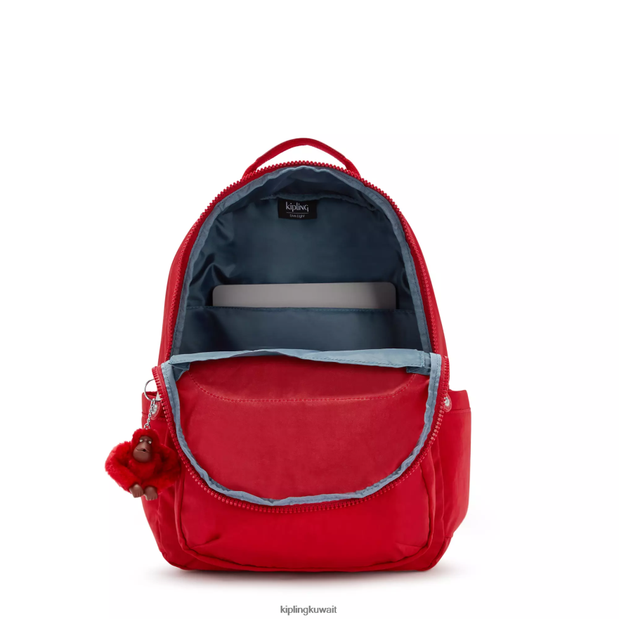 Kipling حقيبة كمبيوتر محمول كبيرة الحجم 15 بوصة من سيول نحيف نغمي الكرز ZR2RH474 حقائب ظهر للكمبيوتر المحمول