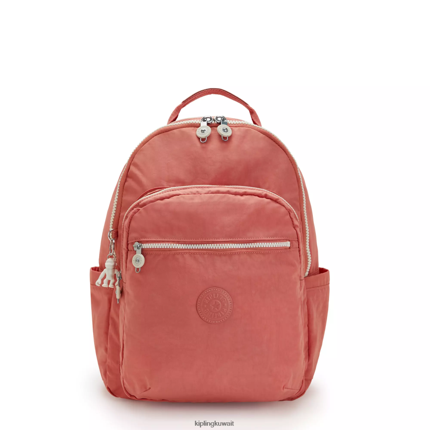 Kipling حقيبة كمبيوتر محمول كبيرة الحجم 15 بوصة من سيول نحيف خمر الوردي ZR2RH475 حقائب ظهر للكمبيوتر المحمول