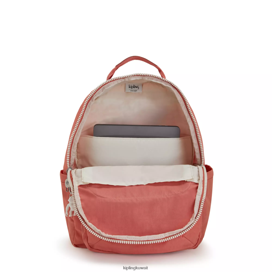 Kipling حقيبة كمبيوتر محمول كبيرة الحجم 15 بوصة من سيول نحيف خمر الوردي ZR2RH475 حقائب ظهر للكمبيوتر المحمول