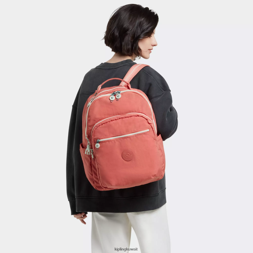 Kipling حقيبة كمبيوتر محمول كبيرة الحجم 15 بوصة من سيول نحيف خمر الوردي ZR2RH475 حقائب ظهر للكمبيوتر المحمول