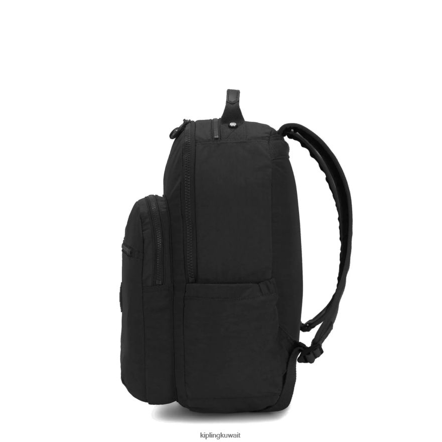 Kipling حقيبة كمبيوتر محمول كبيرة الحجم 15 بوصة من سيول نحيف نغمي أسود حقيقي ZR2RH476 حقائب ظهر للكمبيوتر المحمول