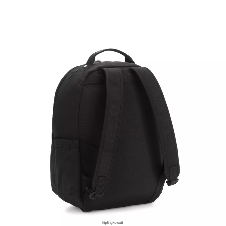 Kipling حقيبة كمبيوتر محمول كبيرة الحجم 15 بوصة من سيول نحيف نغمي أسود حقيقي ZR2RH476 حقائب ظهر للكمبيوتر المحمول