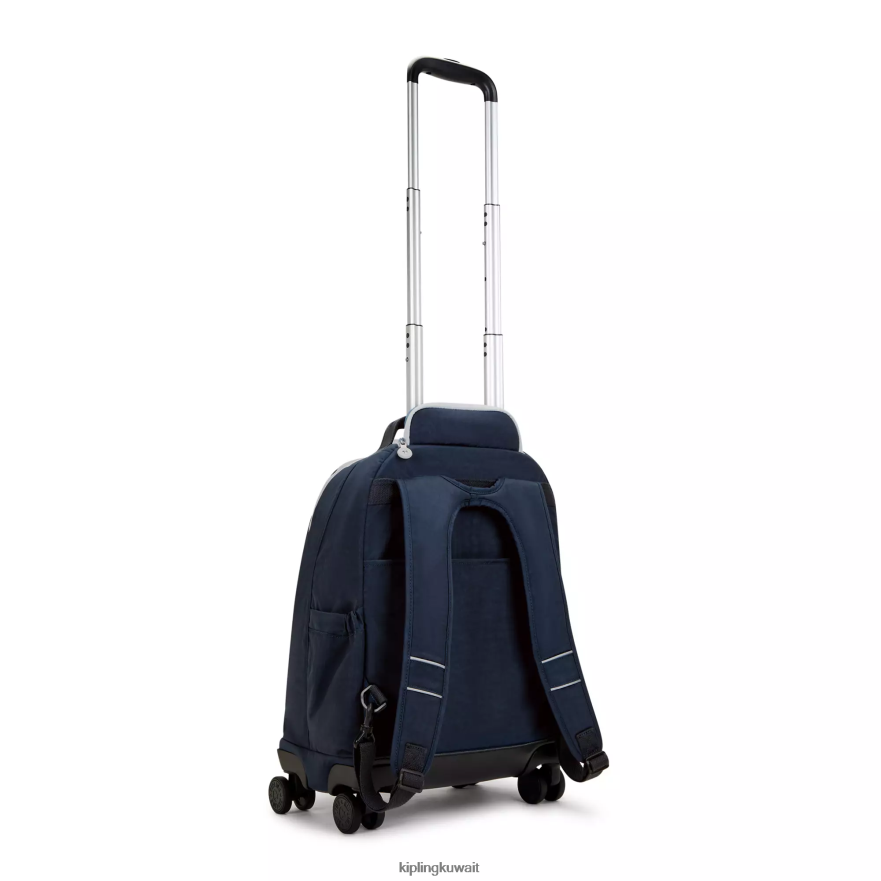 Kipling حقيبة ظهر جديدة للكمبيوتر المحمول زيا 15 بوصة نحيف أزرق رمادي حقيقي ZR2RH479 حقائب ظهر متدحرجة