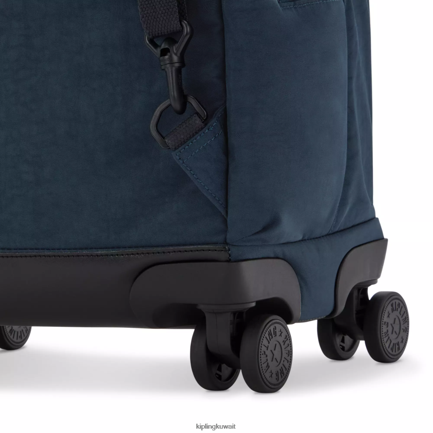 Kipling حقيبة ظهر جديدة للكمبيوتر المحمول زيا 15 بوصة نحيف نغمة زرقاء حقيقية ZR2RH480 حقائب ظهر متدحرجة