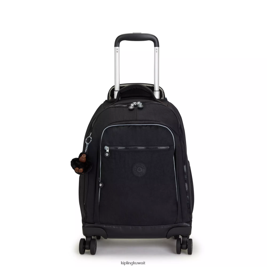 Kipling حقيبة ظهر جديدة للكمبيوتر المحمول زيا 15 بوصة نحيف نغمي أسود ZR2RH481 حقائب ظهر متدحرجة