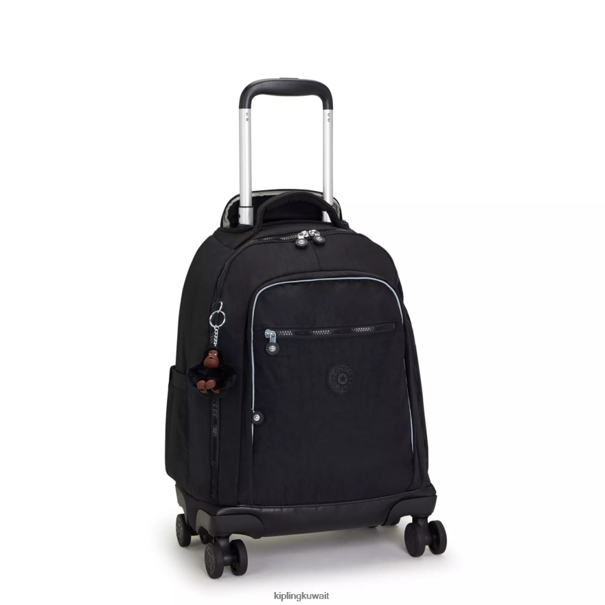 Kipling حقيبة ظهر جديدة للكمبيوتر المحمول زيا 15 بوصة نحيف نغمي أسود ZR2RH481 حقائب ظهر متدحرجة