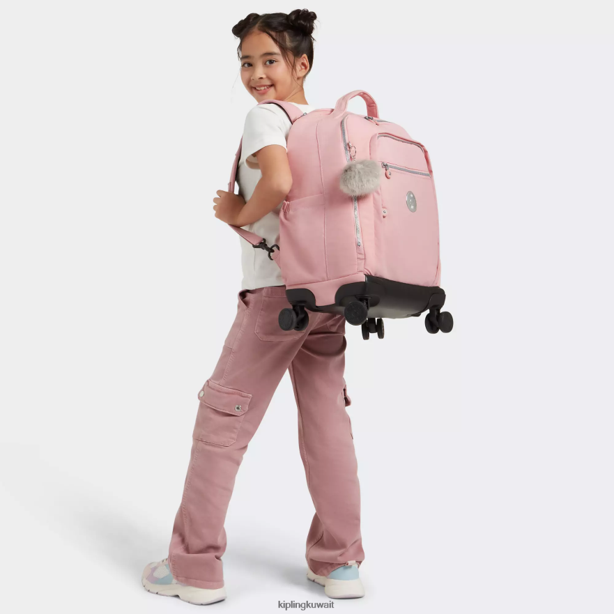 Kipling حقيبة ظهر جديدة للكمبيوتر المحمول زيا 15 بوصة نحيف روز الزفاف ZR2RH482 حقائب ظهر متدحرجة
