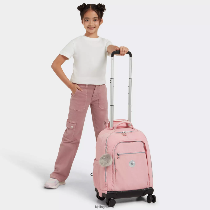 Kipling حقيبة ظهر جديدة للكمبيوتر المحمول زيا 15 بوصة نحيف روز الزفاف ZR2RH482 حقائب ظهر متدحرجة