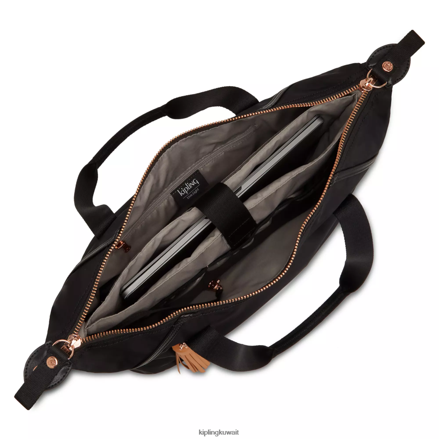 Kipling آرت ينظم حقيبة كمبيوتر محمول مقاس 17 بوصة نحيف وردة سوداء ZR2RH278 حمل الحقائب