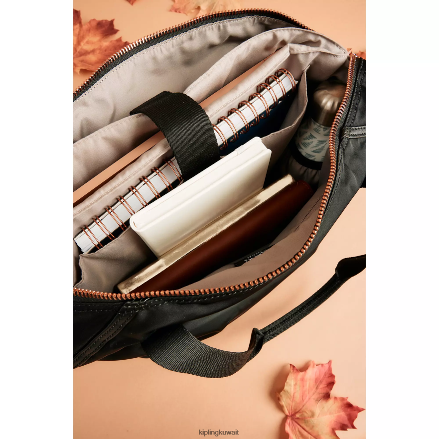 Kipling آرت ينظم حقيبة كمبيوتر محمول مقاس 17 بوصة نحيف وردة سوداء ZR2RH278 حمل الحقائب