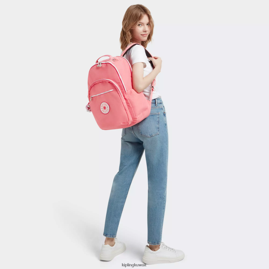 Kipling حقيبة كمبيوتر محمول كبيرة جدًا مقاس 17 بوصة من سيول نحيف المرح الوردي المرح ZR2RH439 حقائب ظهر للكمبيوتر المحمول