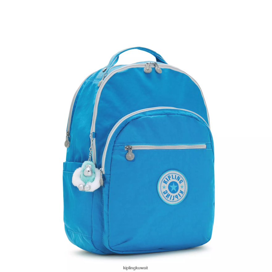 Kipling حقيبة كمبيوتر محمول كبيرة جدًا مقاس 17 بوصة من سيول نحيف متعة زرقاء حريصة ZR2RH440 حقائب ظهر للكمبيوتر المحمول