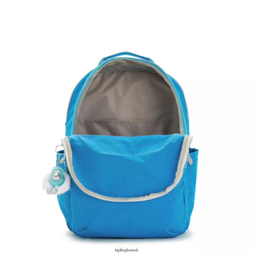 Kipling حقيبة كمبيوتر محمول كبيرة جدًا مقاس 17 بوصة من سيول نحيف متعة زرقاء حريصة ZR2RH440 حقائب ظهر للكمبيوتر المحمول