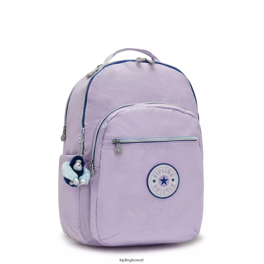Kipling حقيبة كمبيوتر محمول كبيرة جدًا مقاس 17 بوصة من سيول نحيف متعة أرجواني لا نهاية لها ZR2RH441 حقائب ظهر للكمبيوتر المحمول