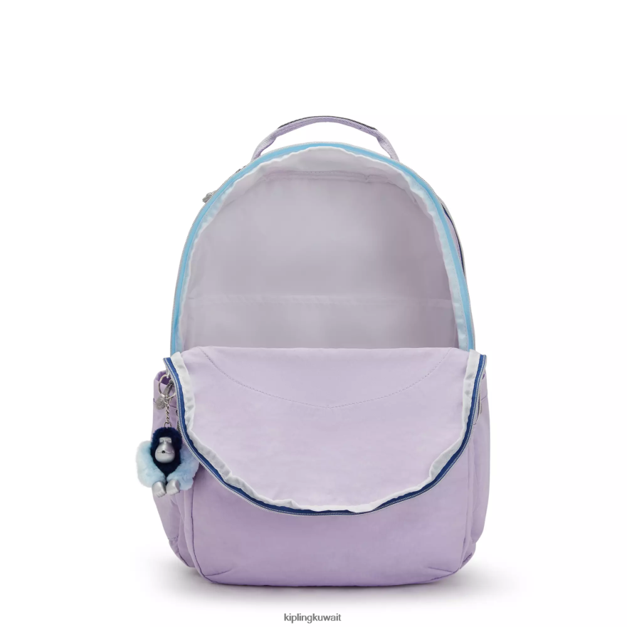 Kipling حقيبة كمبيوتر محمول كبيرة جدًا مقاس 17 بوصة من سيول نحيف متعة أرجواني لا نهاية لها ZR2RH441 حقائب ظهر للكمبيوتر المحمول