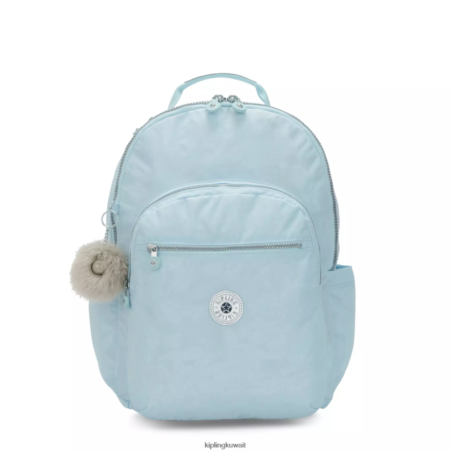 Kipling حقيبة كمبيوتر محمول كبيرة جدًا مقاس 17 بوصة من سيول نحيف الزفاف الأزرق ZR2RH450 حقائب ظهر للكمبيوتر المحمول
