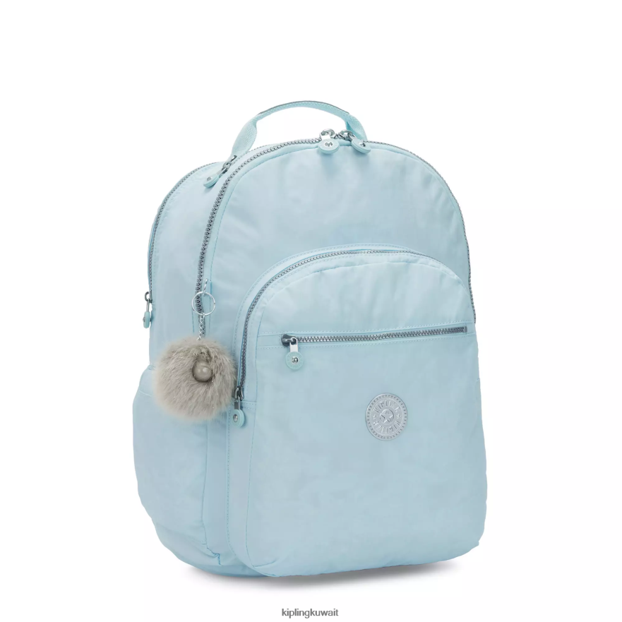 Kipling حقيبة كمبيوتر محمول كبيرة جدًا مقاس 17 بوصة من سيول نحيف الزفاف الأزرق ZR2RH450 حقائب ظهر للكمبيوتر المحمول