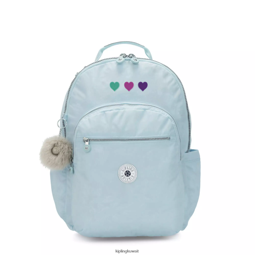 Kipling حقيبة كمبيوتر محمول كبيرة جدًا مقاس 17 بوصة من سيول نحيف الزفاف الأزرق ZR2RH450 حقائب ظهر للكمبيوتر المحمول