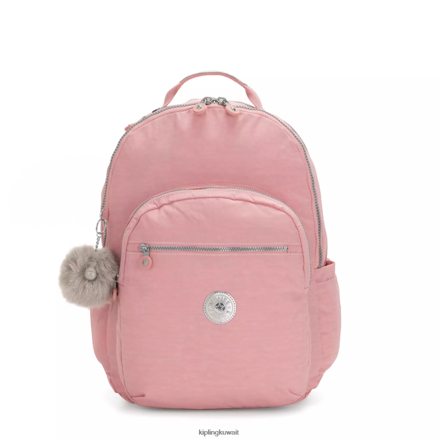 Kipling حقيبة كمبيوتر محمول كبيرة جدًا مقاس 17 بوصة من سيول نحيف روز الزفاف ZR2RH451 حقائب ظهر للكمبيوتر المحمول